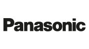 Here's an alt tag for the image: Panasonic logo on green background